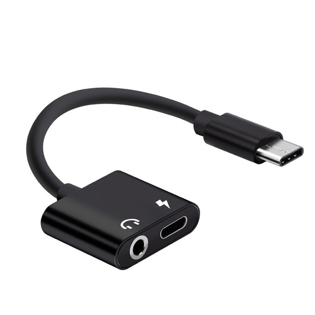 Adaptador USB-C a 3,5" H + USB-C H (Audio y carga) ZE7556 Zell