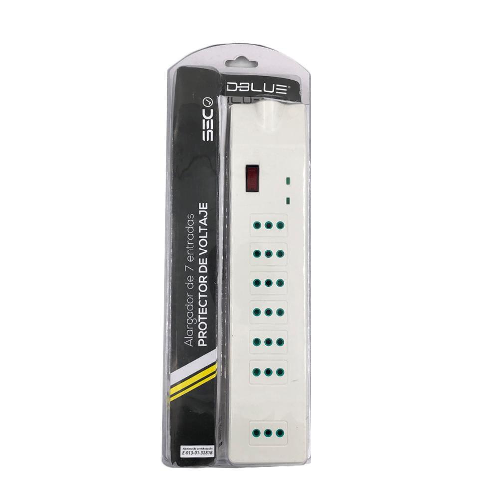 Alargador 7P Blanco 2.1Mt DBEXP001 Dblue