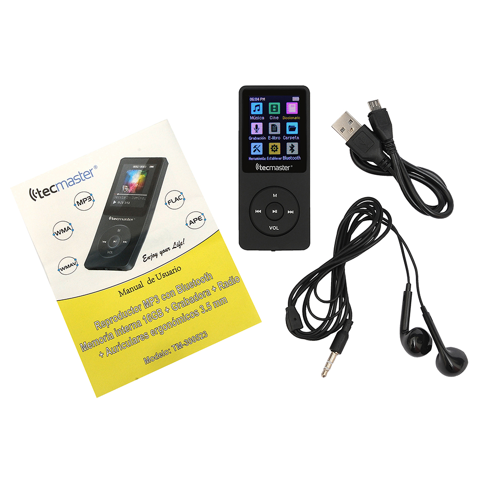 Reproductor Mp4/Mp3 Bluetooth 16 Gb - Tecmaster - Imagen 3