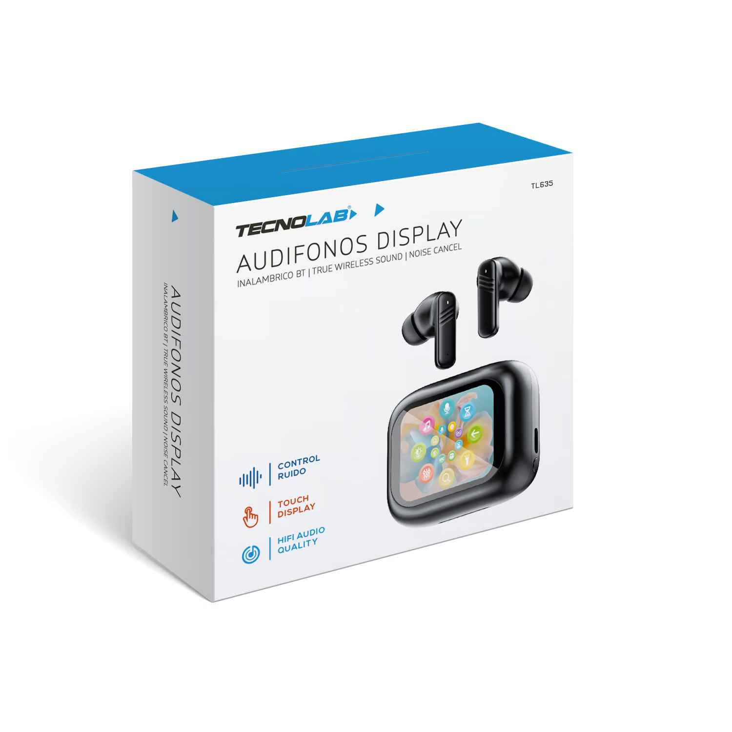 Audífonos Bluetooth Con Pantalla Touch y ANC - Tecnolab - Imagen 4