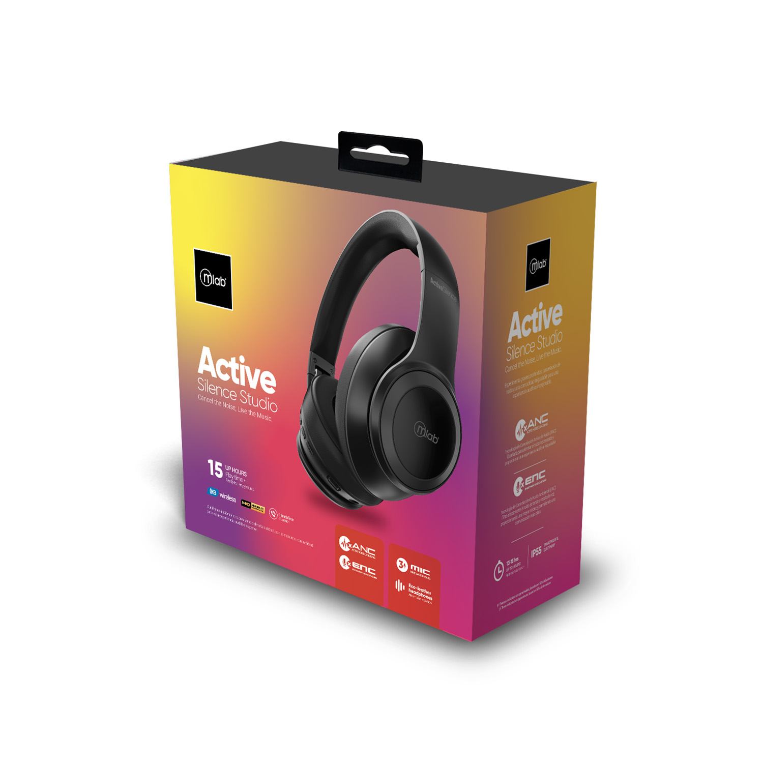 Audífono Bluetooth Con ANC, Active Silence Studio - Mlab - Imagen 9