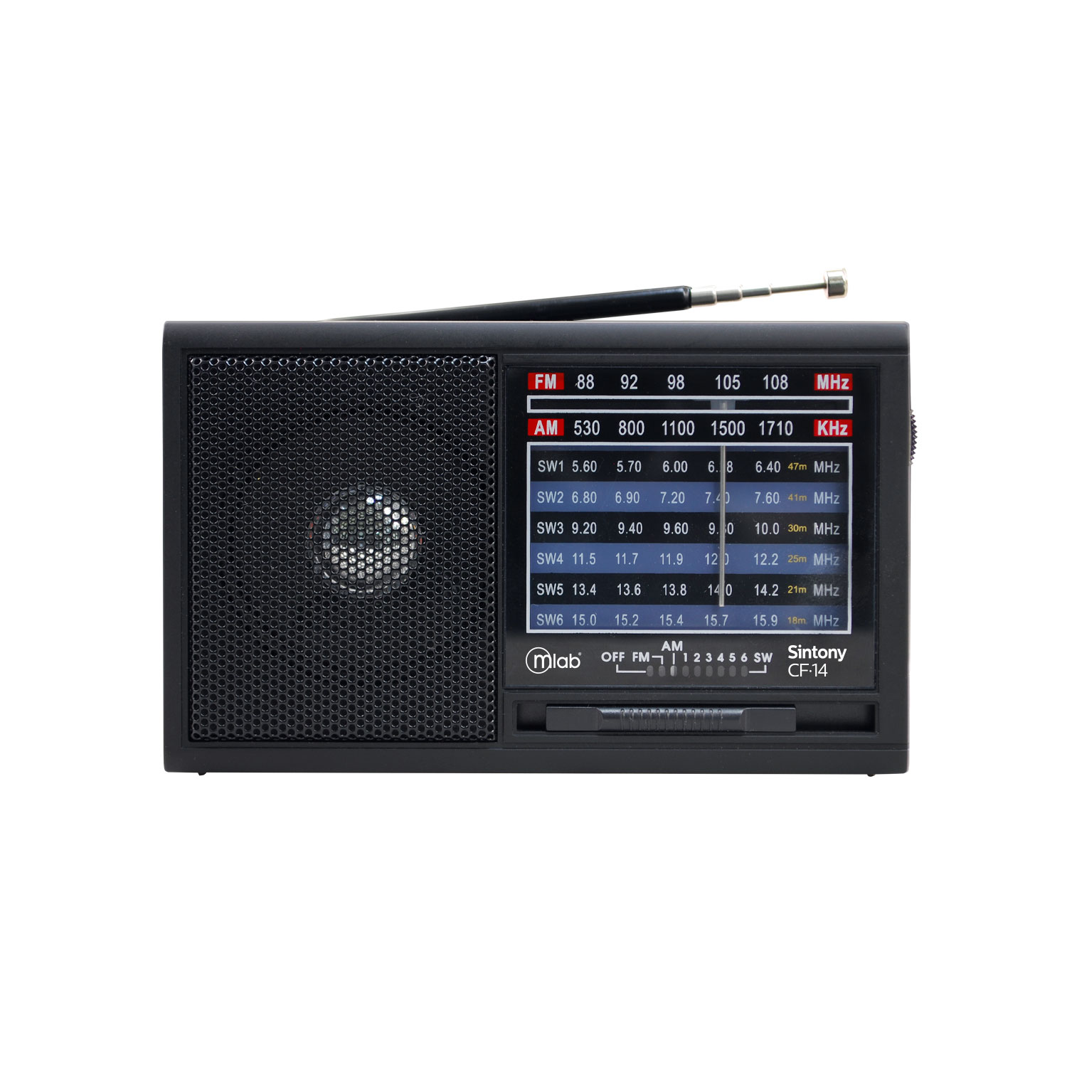 Radio Portatil a Pilas y Recagable - Mlab - Imagen 2